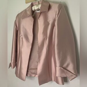 Jovani New York Blush Pink Blazer Silk Wool 81120 Formal Womens Size 6